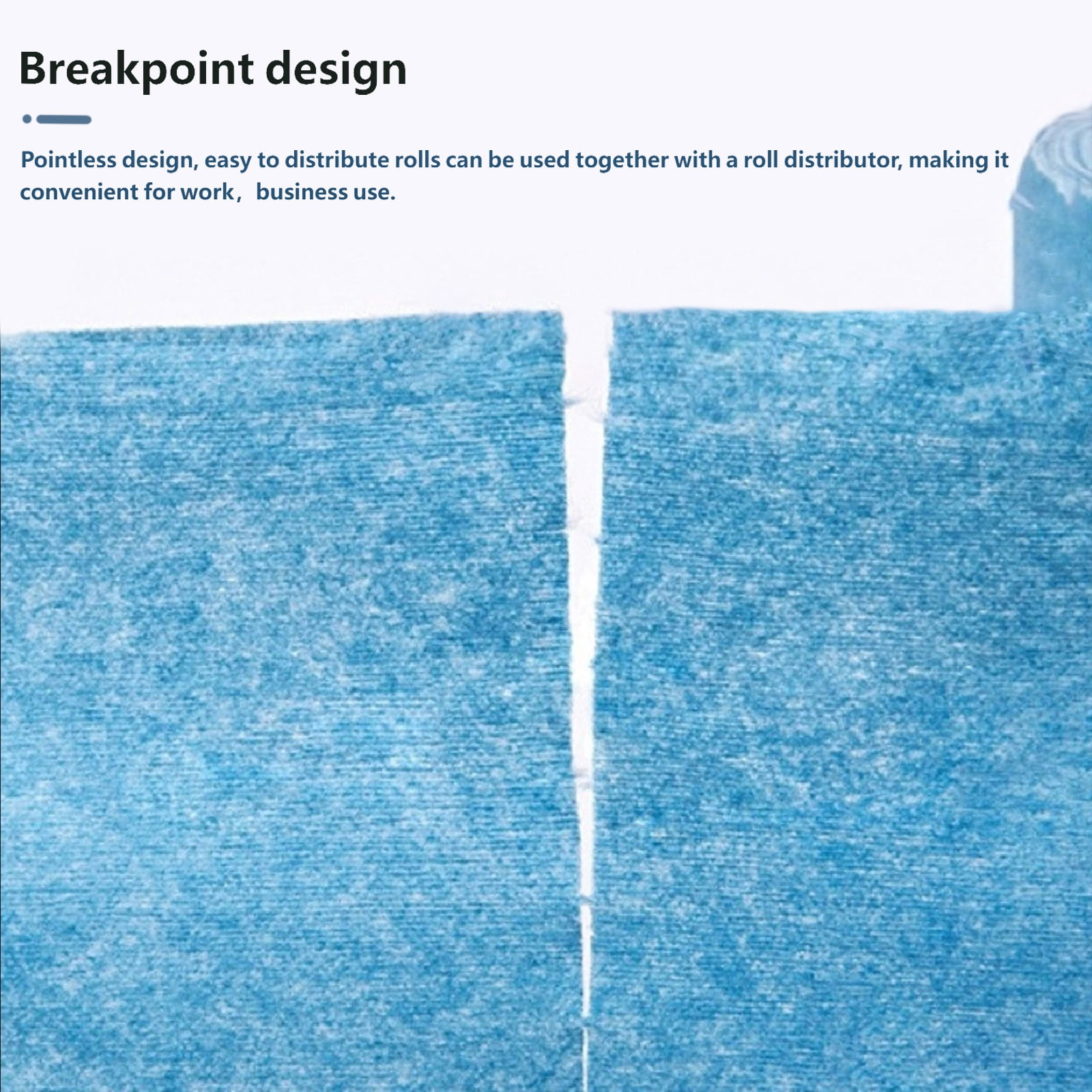 CSStudio Household Roll Paper Towel, Blue, 1 Roll