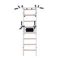 thumbnail image 5 of BenchK 232 White Wall bars with convertible steel 6-grip pull-up bar that can also be used as a barbell holder, and dip bar with back support, 5 of 8