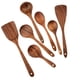thumbnail image 1 of Precio sorpresa!Juego de utensilios de cocina de teca natural - Cuchara de cocina de agarre cómodo, cuchara de madera para cocinar - Juego de utensilios de madera para cocinar, utensilios de cocina, 1 of 8