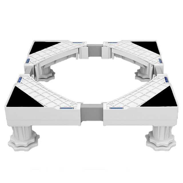 Support de Machine à Laver, Piédestal de Réfrigérateur pour Machine à Laver, Longueur Réglable, Charge 300kg Anti-Vibration