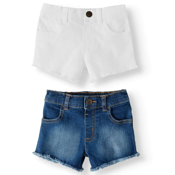 Garanimals Denim & Twill Shorts, 2pc Multi-Pack (Toddler Girls) -  Walmart.com