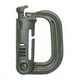 thumbnail image 1 of Mosquetón para mochila en forma de D para exteriores, cierre colgante de acero y plástico (verde militar) Tmvgtek Para Estrenar, 1 of 8