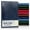 Acadia Navy, variant on Gallery Leather Desk Grid Journal - Camden Red - 8"x5.5"