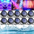 thumbnail image 1 of IP65 Waterproof Par Light 36 PCS RGB 3-IN-1 LED Stage Light DMX Control Party Wash Light Strobe Effect DJ Light for Christmas Disco Club Wedding Bar,10pcs, 1 of 7