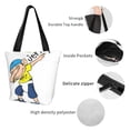 thumbnail image 3 of Lsque Sml Jeffy Pattern Beach Tote,Shoulder Handbag,Spacious Tote Bag,Lightweight Travel Bag,Versatile Shopping Bag, 3 of 6