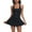 Black, variant on Sentmoon Active Dress Plus Size Sleeveless Breathable Birthday Dress Solid Color Loose Built in Safety Shorts Crew Neck Flowy Dress Summer Fashion for Boating S