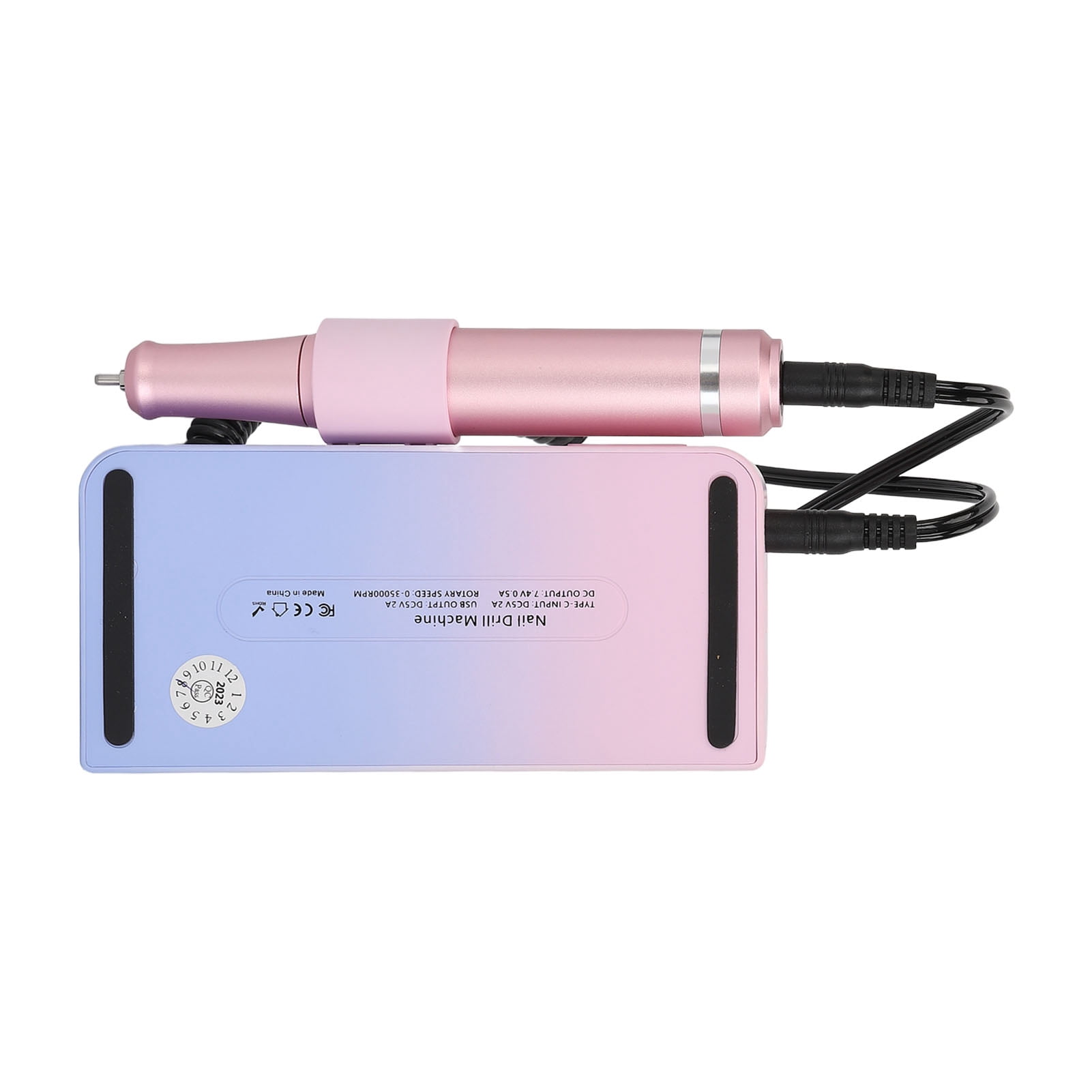 Rupoun Professional Electronic Nail File Kit Low Noise Portable Multi Functional Rechargeable Electric Nail Drill Machine Set for Beauty Salon and Home Use