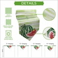 thumbnail image 5 of Red Watermelon Table Runner Linen Burlap Table Runner 72 Inches Long Summer Green Striped Country Rustic Dresser Scarves for Kitchen Island Coffee Dining Party Wedding Banquet Holiday Decor 16"x72", 5 of 8