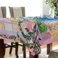 thumbnail image 5 of Yayeee Tablecloths 60" x 120" Rectangle Wrinkle Resistant Party Table Cover, Yellow Seaside, 5 of 8