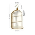 thumbnail image 6 of Efavormart 22" 3-Tier Gold Metal Bird Cage Cupcake Cake Stand, Dessert Display Stand Glossy Metallic Finish for Dessert Cupcake Pastry Candy Display Plate Event, Birthday Party, 6 of 11