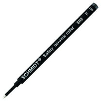 Schmidt 888 Safety Ceramic Tip Plastic Tube Rollerball Refill - Black Ink, Fine Tip, 1 Pack