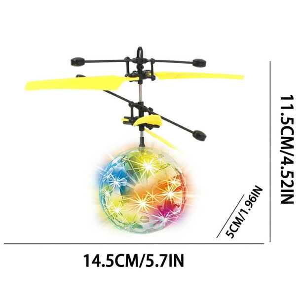 Dvkptbk Volant Balle Drone Hélicoptère Balle Intégré Shinning LED