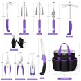 thumbnail image 2 of Juego de herramientas de jardinería HLWDFLZ de 11 piezas con bolsa desmontable, 2 of 7