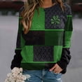 thumbnail image 4 of Guluxicc St. Patricks Day Sweatshirts for Women Casual Crewneck Long Sleeve Pullover Tops St Patty's Day Graphic Shirts, XL, 4 of 4