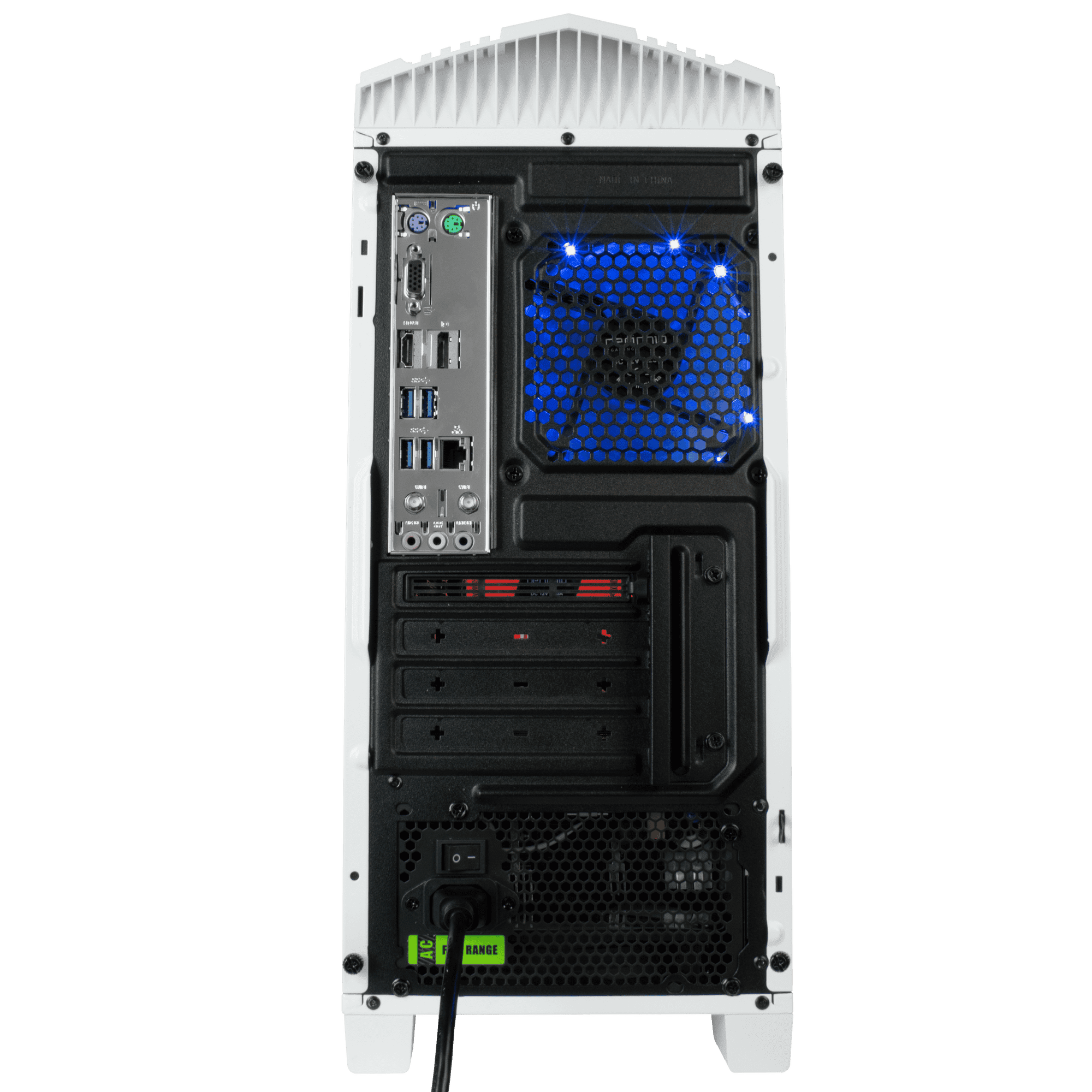 Periphio Warp Gaming PC Desktop Battlestation, AMD Ryzen 5 with Vega Graphics for 1080p PC Gaming, 16GB RAM, 1TB NVMe SSD, Windows 11 Computer Bundle