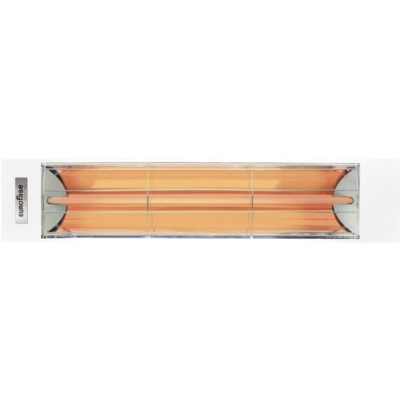 Eurofase Heating - 2000 Watt Single Element 39 Inch Electric Patio Heater-208 Voltage-White Finish-No Fascia Decorative Fascia