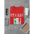 thumbnail image 3 of Italia Shield Flag Design Men T-Shirt, Male Medium, 3 of 4