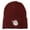 Maroon, variant on Santa's Face with Ho Ho Ho Embroidered Beanie - Navy OSFM
