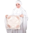 thumbnail image 1 of Mu LAN Face Prayer Mat Muslim Prayer Mat for Face (Cream Brown Flower), 1 of 8