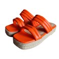 thumbnail image 4 of Zapatos de mujer, moda, Color sólido, tejido minimalista, tejido de paja, sandalias de fondo grueso, zapatillas, chanclas Wmkox8yii  ytu647, 4 of 7