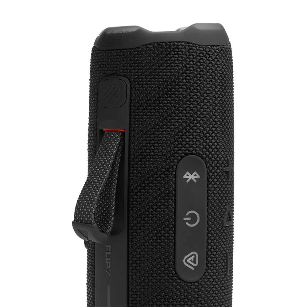 JBL FLIP 7 Waterproof Portable Speaker Bundle with gSport Carbon Fiber Case (Black)