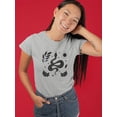 thumbnail image 2 of Dark Snake Shaped T-Shirt Women -Image by Shutterstock, Female Medium, 2 of 4