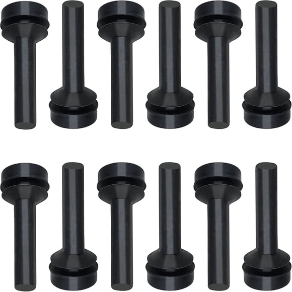 PinesC 12 Pack WB02X24790 Grate Rubber Feetatible with GE Gas Stove Top Range Grate Foot Rubber Pads GE Stove Parts Rubber Grate Bumpers Stove Replacement Cooktop Grate Foot, Ytpoools
