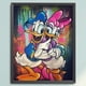 thumbnail image 3 of Hilo de bordar de algodón ecológico completo, estampado de 11CT, punto de cruz del Pato Donald, 40x50cm, 3 of 9