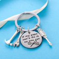 thumbnail image 2 of Dad Keychain Funny Dad Gifts From Son Daughter Christmas Gift Keyring Father's Day Gift For Dad Gift Papa Daddy (If my papa can't fix it, no one can), 2 of 8