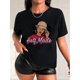 thumbnail image 1 of Camiseta De Verano Con Cuello Redondo Para Mujer, Camisetas De Verano Para Ir De Compras En La PlayaCool Women Graphic Short Sleeves Sports Tee, Round Neck Causal T-shirt, Women's ActivewearFather's, 1 of 6