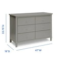 thumbnail image 6 of Delta Children James 6 Drawer, Midnight Grey/Acorn, 6 of 11