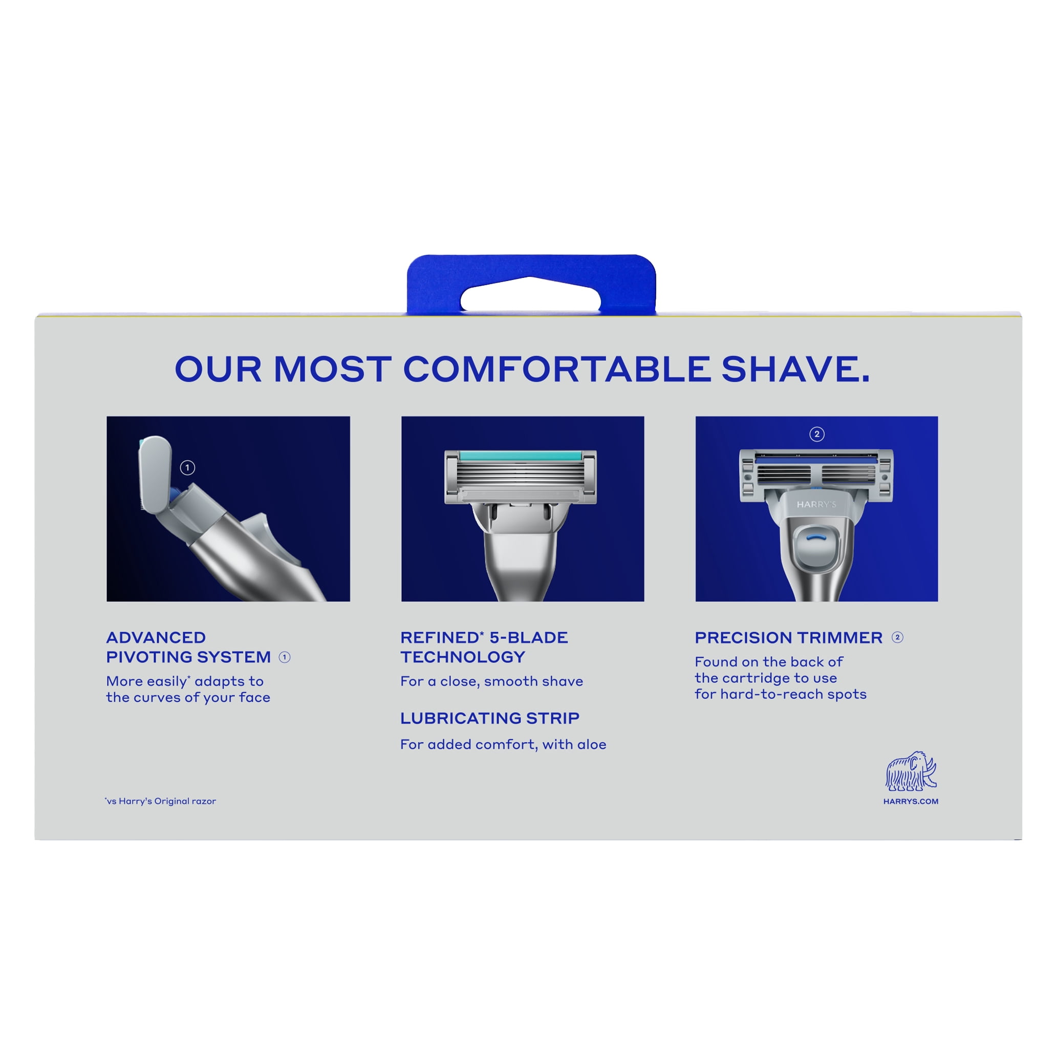 Harry's Plus Men's Razor Blade Refill Cartridges, 12 Count