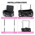 thumbnail image 6 of Fegat 28" Dance Bag with Garment Rack,Upgraded Collapsible Glittering Rolling Competition Dance Duffle Bag Lightweight Wear-Resistant Costume Wheeled Suitcase for Dancers Shows,Black, 6 of 11