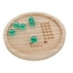 thumbnail image 2 of 1 juego de bandeja de dados de madera para juegos de mesa familiares Farkle Dice Game, bandeja de dados con dados para juegos de rol, 2 of 7