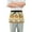 Colorful Indian Elephant, variant on Footballs and Stars Server Apron with 3 Pockets Waterproof Waitress Waist Short Apron for Man Woman 12 Inches