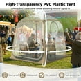 thumbnail image 6 of Gymax 7x7ft Clear Bubble Pop-Up Tent w/Sealed Floor Bag PVC Screen for 2-4 Persons, 6 of 10