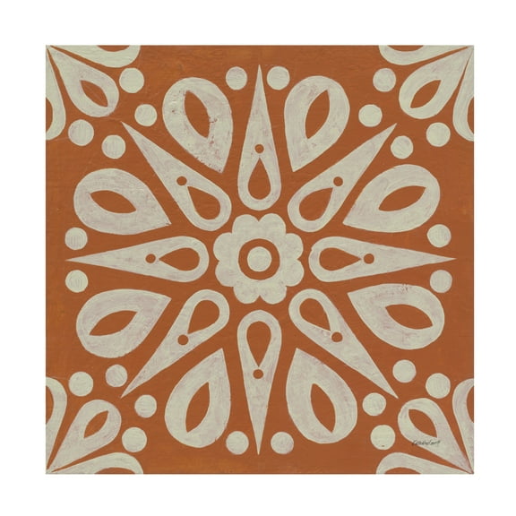 Kathrine Lovell 'Terra Cotta Tile I' Canvas Art