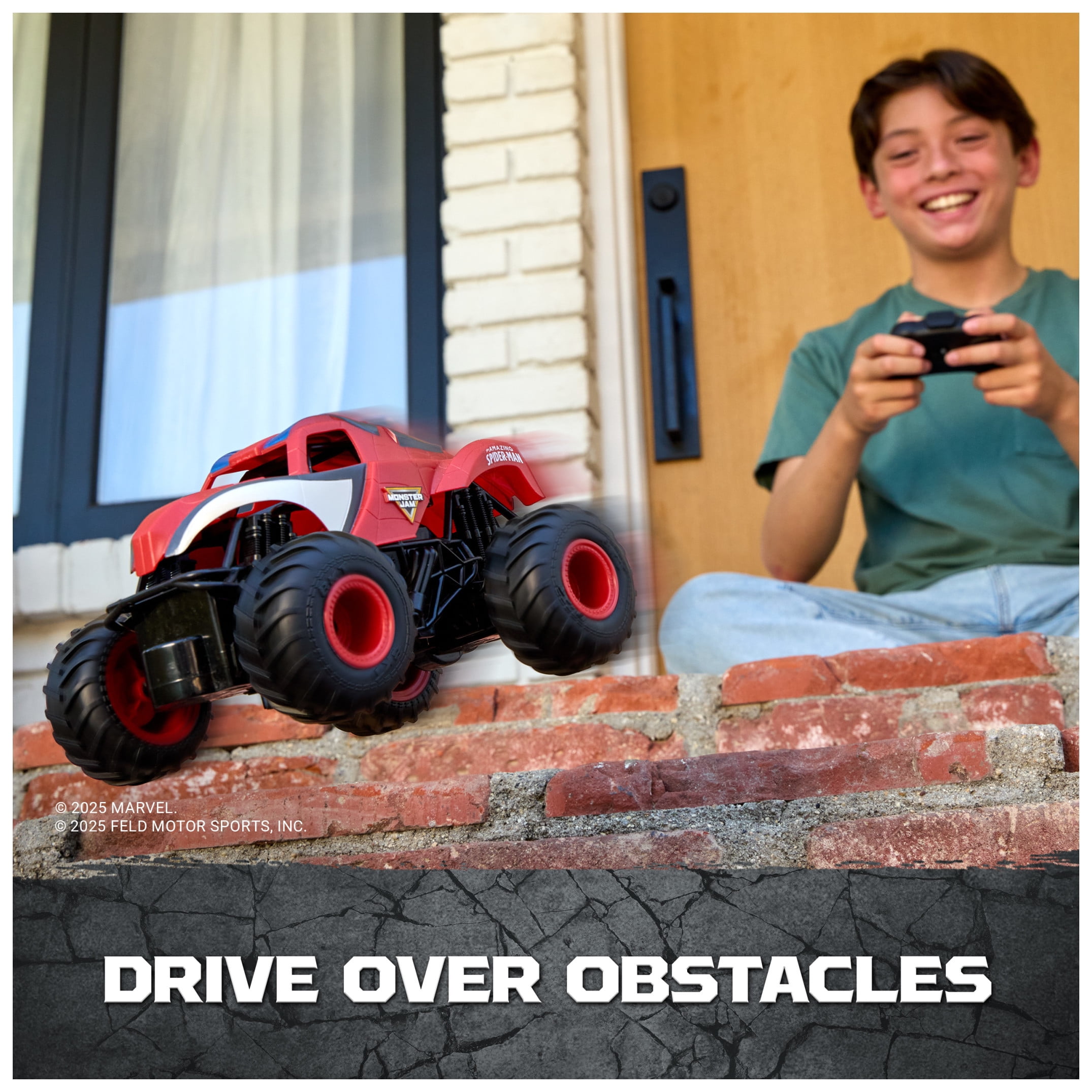 Monster Jam, Marvel The Amazing Spider-Man RC Monster Truck, 1:24 Scale