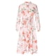 thumbnail image 4 of Moda mujer vendaje pliegue manga larga causal estampado floral vestido largo Fridja  yut4017, 4 of 8
