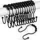 thumbnail image 2 of 12pcs, Rustproof Stainless Steel S Shape Shower Curtain Hooks Rings, Shower Curtain Rings Hooks For Bathroom Shower Rod Curtains, Bathroom Accessories, 2 of 4