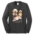 thumbnail image 2 of If It's Not a Golden Retriever It's Just a Dog Gift | Mens Dog Lover Long Sleeve T-Shirt, Charcoal, Large, 2 of 3