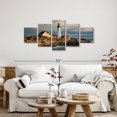 thumbnail image 2 of Elephant Stock Portland Head Lighthouse In Maine At Sunrise Wall Art - Horizontal Multi Panel - Living Room Wall Decor - Nautical Multi Panel - Blue And Beige Decor By Scott Stulberg - 55" X 24", 2 of 4