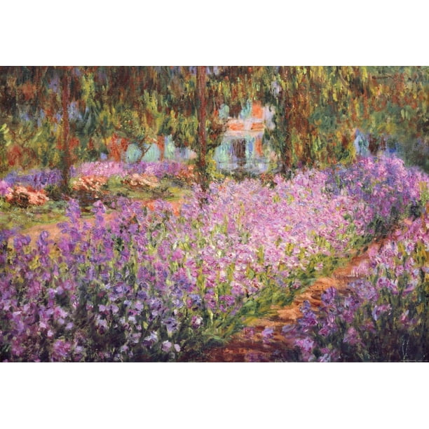 The Artist's Garden at Giverny, c.1900 Art Print By Claude