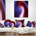 thumbnail image 4 of Designart Red Blue Mix Texture - Abstract Throw Pillow - 18x18, 4 of 5