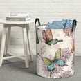thumbnail image 5 of Goofa Flying Butterflies-1 Printed Circular Hamper,Laundry Basket with Handles,Storage Baskets Foldable,Large Capacity Laundry Hamper-Small, 5 of 8
