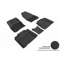 3D MAXpider 2015-2024 Fits Ford Edge 1st Row 2nd Row Kagu Carbon Fiber Embossed Pattern Black Floor Mat L1FR09301509