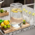 thumbnail image 4 of BirdRock Home 1.5 Gallon Hammered Glass Beverage Dispenser with Lid, 4 of 5