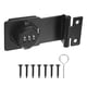 thumbnail image 1 of Candado de Combinación Sin Llave Uxcell 3.5" Pestillo de Contraseña Mecánico de Aleación de Zinc con Perilla de Giro 90 Grados Cerradura de Puerta de Granero Negra, 1 of 7
