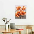 thumbnail image 2 of Nawypu  Elegant Poppy Wall Painting Orange Flower Canvas Wall Art Pictures of Poppy Flowers for Home Decoration Stretched and Framed Easy to Hang 16x20 inch, 2 of 4