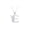 E, variant on Tinkerbell Women's Sterling Silver Initial Pendant Necklace, 18" Chain